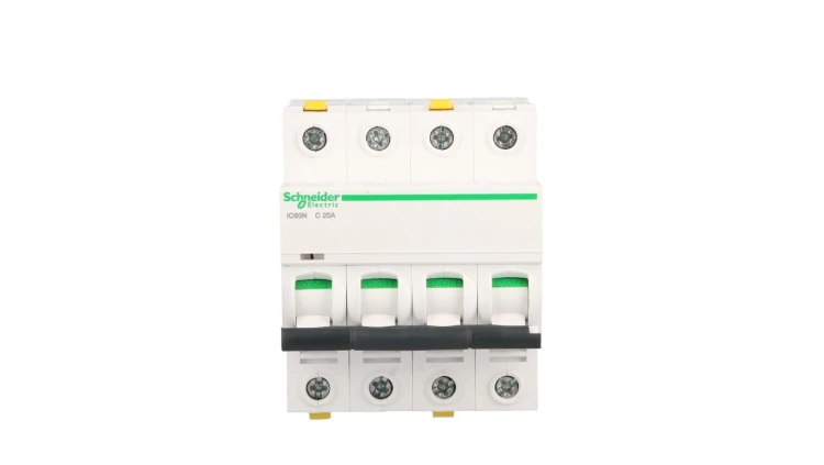 Wyłącznik nadprądowy 4P C 20A 6kA AC iC60N-C20-4 Acti9 A9F04420