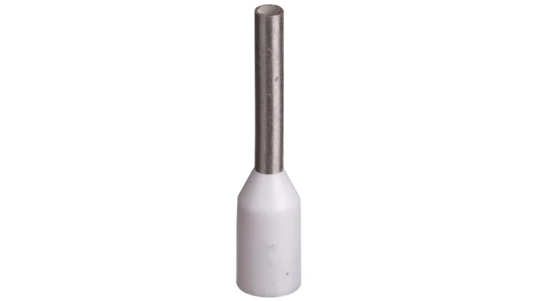Końcówka tulejkowa izolowana TI 0,5mm2/8mm biała cynowana TI0,5L8x500 /500szt./