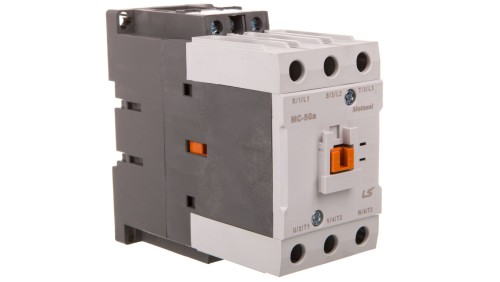 Stycznik LS Electric, 50A w AC-3, moc 22kW, napięcie cewki 24VAC, styki pomocnicze 1a1b 1380005900 MC-50A 24VAC 1A1B