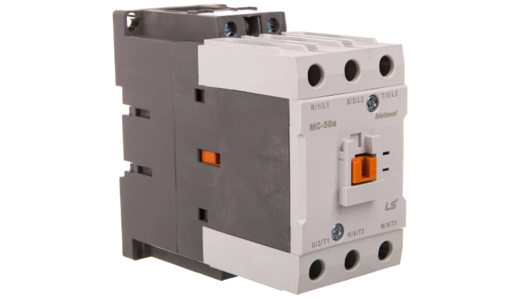 Stycznik LS Electric, 50A w AC-3, moc 22kW, napięcie cewki 24VAC, styki pomocnicze 1a1b 1380005900 MC-50A 24VAC 1A1B