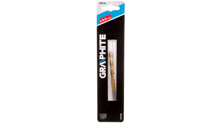 Wiertło do metalu HSS-TiN, 6.0 mm