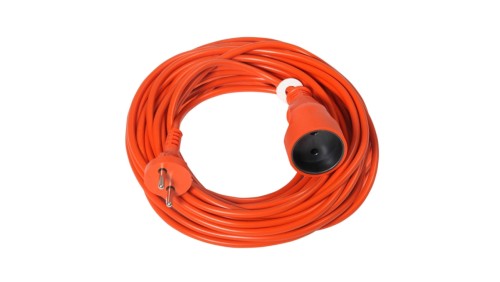 Przedłużacz ogrodowy 1-gniazdo b/u 10A 10m /OMY 2x1,5/ pomarańczowy PS-160