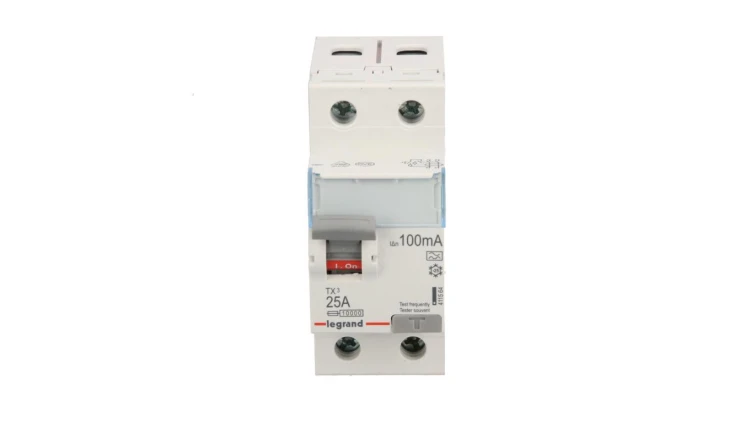 Wyłącznik różnicowoprądowy 2P 25A 0,1A typ A P302 TX3 411564