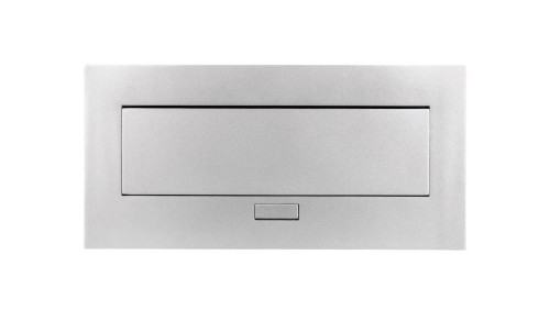 Przedłużacz biurkowy 223x108mm 3x gniazdo z uziemieniem aluminium AE-PB03GU-53