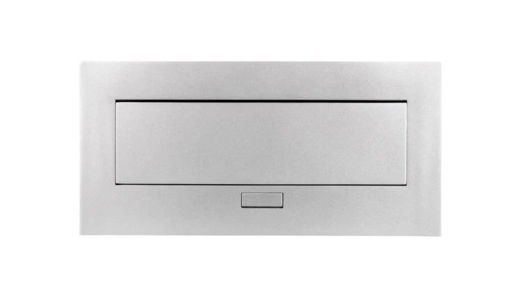 Przedłużacz biurkowy 223x108mm 3x gniazdo z uziemieniem aluminium AE-PB03GU-53