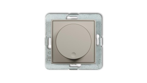 MINI Mechanizm elektronicznego regulatora oświetlenia przyciskowo-obrotowego taupe 60MRO-1