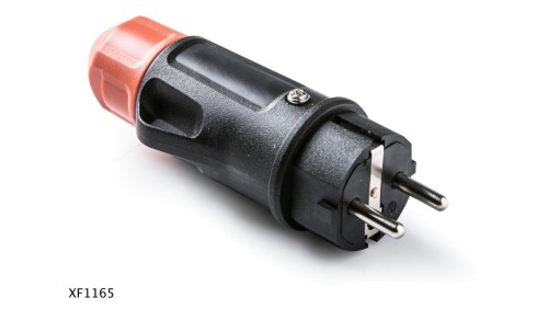Wtyczka RED WT1 z dławikiem IP54 2P+Z 16A/250V czarny XF1165
