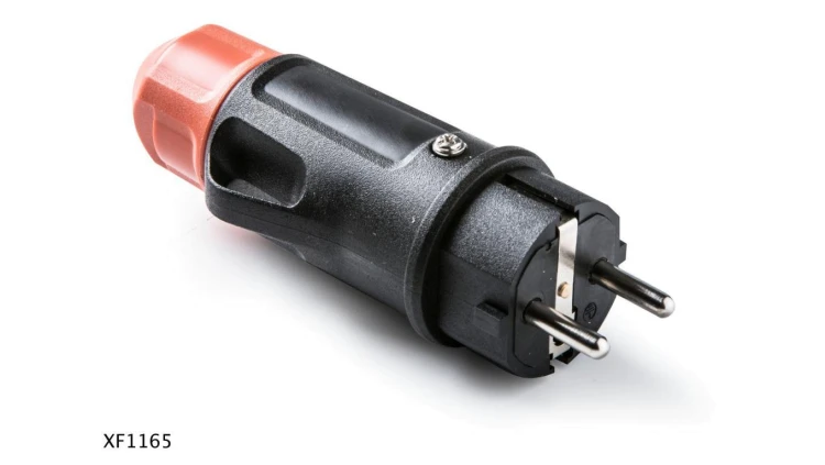 Wtyczka RED WT1 z dławikiem IP54 2P+Z 16A/250V czarny XF1165