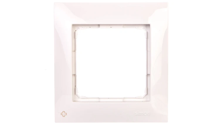 Simon 54 Premium Ramka pojedyncza antybakteryjna biała DR1/AB11