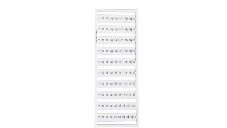 Ramka z oznacznikami 10x 11-20 209-503 /5szt./