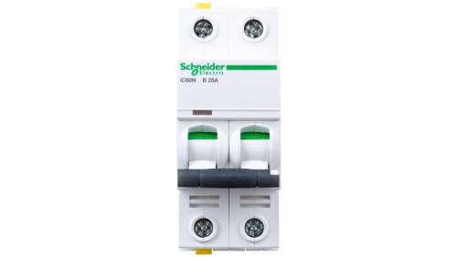 Wyłącznik nadprądowy 2P B 25A 6kA AC iC60N-B25-2 Acti9 A9F03225