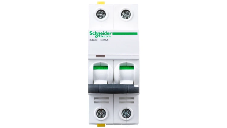 Wyłącznik nadprądowy 2P B 25A 6kA AC iC60N-B25-2 Acti9 A9F03225