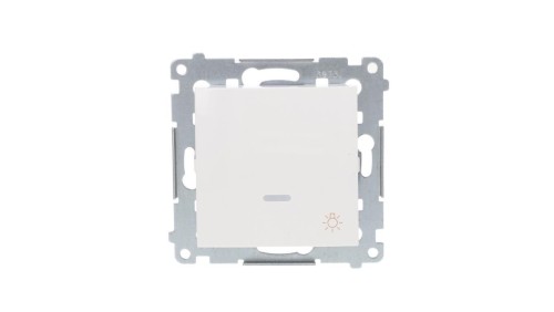 Simon 54 Przycisk /światło/ z podświetleniem, szybkozłącza, biały DS1L.01/11
