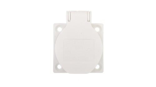 Gniazdo tablicowe 10/16A 2P+Z 230V białe IP54 1050-0ws