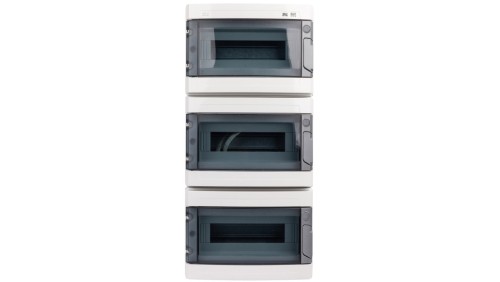 Rozdzielnica hermetyczna EP-LUX RN 3x12 1000V AC 1500V DC PE+N dymny IP65 1958-01