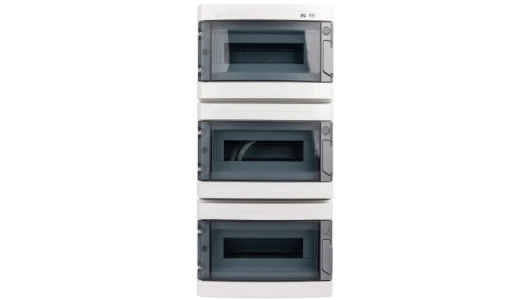 Rozdzielnica hermetyczna EP-LUX RN 3x12 1000V AC 1500V DC PE+N dymny IP65 1958-01