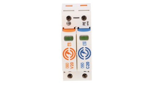 Ogranicznik przepięć Typ T2 1P+N 40kA 280V V20-1+NPE-280 (do sieci TN-S i TT) 5095251