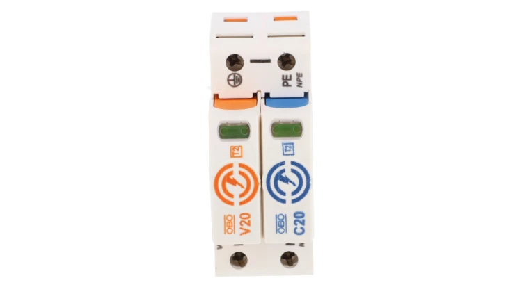 Ogranicznik przepięć Typ T2 1P+N 40kA 280V V20-1+NPE-280 (do sieci TN-S i TT) 5095251