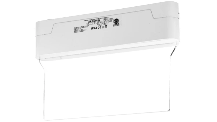Oprawa awaryjna ARROW N LED 1W 1h dwuzadaniowa + PU31 PU41 biała ARN/1W/C/1/SA/X/WH