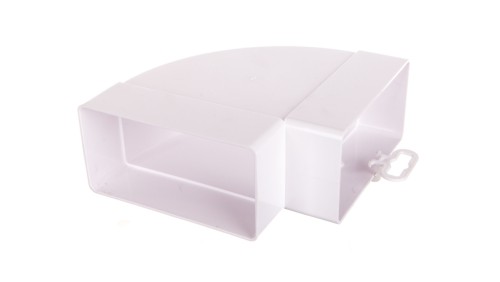 Kolano poziome płaskie 90st. 60x120mm białe KP120-24