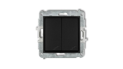 MINI Łącznik podwójny schodowy czarny mat 12MWP-33