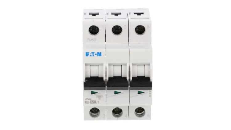 Wyłącznik nadprądowy 3P C 50A 6kA AC PL6-C50/3 286606