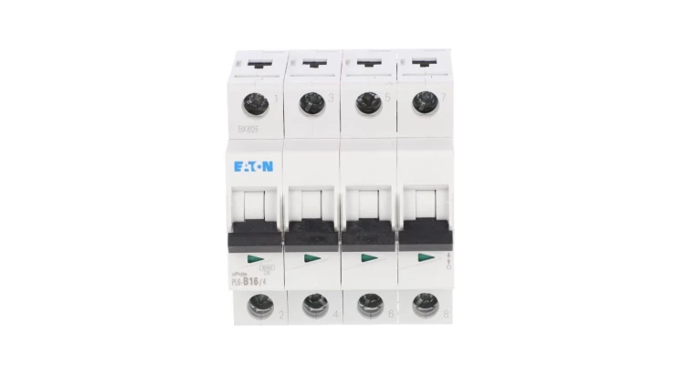 Wyłącznik nadprądowy 4P B 16A 6kA AC PL6-B16/4 166494