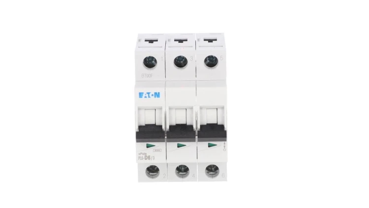 Wyłącznik nadprądowy 3P D 6A 6kA AC PL6-D6/3 286610