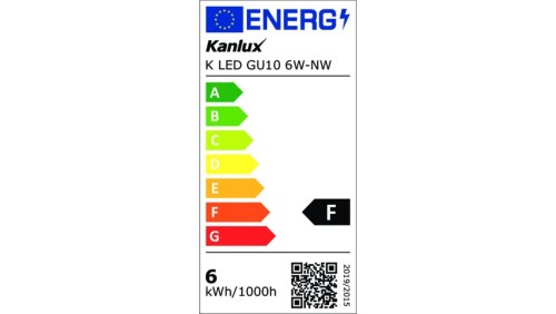 Żarówka LED GU10 K LED GU10 6W-NW 560lm 4000K barwa neutralna 36331