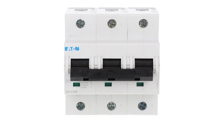 Wyłącznik nadprądowy 3P D 63A 25kA AC AZ-3-D63 211820