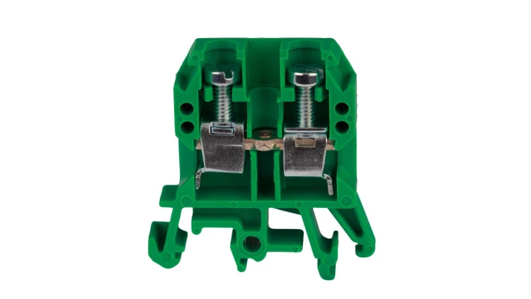 Złączka szynowa 2-przewodowa 10mm2 zielony V2 ZUG-G10 A11-0205