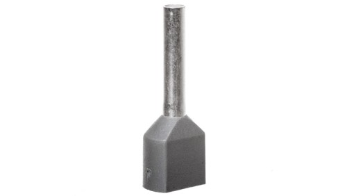 Tulejka kablowa izolacyjna podwójna 0,75mm2, AI-TWIN 2X 0,75-10 GY tulejki o długości 10mm, kolor szary 3200975 /100szt./