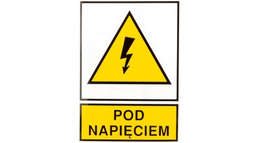 Tabliczka /znak ostrzegawczy/ TZO 148X210S PODNAP. E04TZ-01011140800 /10szt./