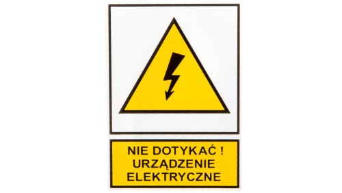 Tabliczka /znak ostrzegawczy/ TZO 74x105P E04TZ-01012120100 /10szt./