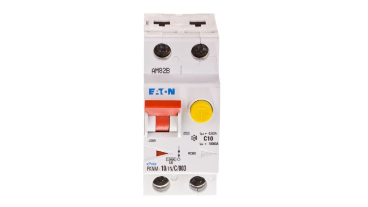 Wyłącznik różnicowo-nadprądowy 2P 10A C 0,03A typ AC PKNM 10/1N/C/003-MW 236077