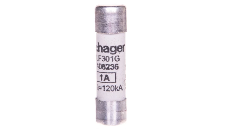 Wkładka topikowa cylindryczna BiWtz 10x38 mm gG 1A 500V AC LF301G /10szt./