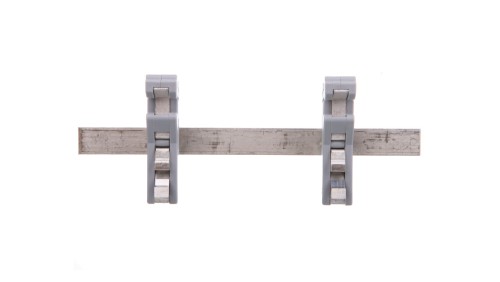 Szyna Cu 10x3mm dł 125mm mocowanie na TH35 do obejm do ekranów 790-115