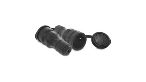 Gniazdo przenośne z klapką 16A 2P+Z 250V IP54 czarny GN-54 W-97448