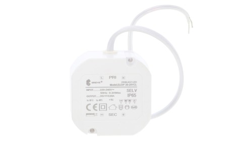 Zasilacz LED 24V DC 20W 0,83A IP65 /z zabezpieczeniami/ ZLDP 20-24YCL 19724-9020