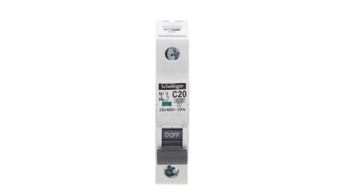 Wyłącznik nadprądowy 1P C 20A 4,5kA AC SCHELINGER A02-G7-1P-C20