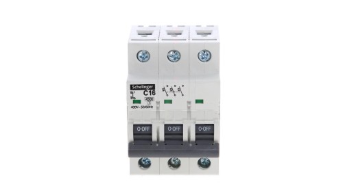 Wyłącznik nadprądowy 3P C 16A 4,5kA AC SCHELINGER A02-G7-3P-C16