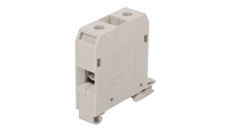 Złączka szynowa 2-przewodowa 25mm2 szary V2 ZG-G25/TS35 A11-1538