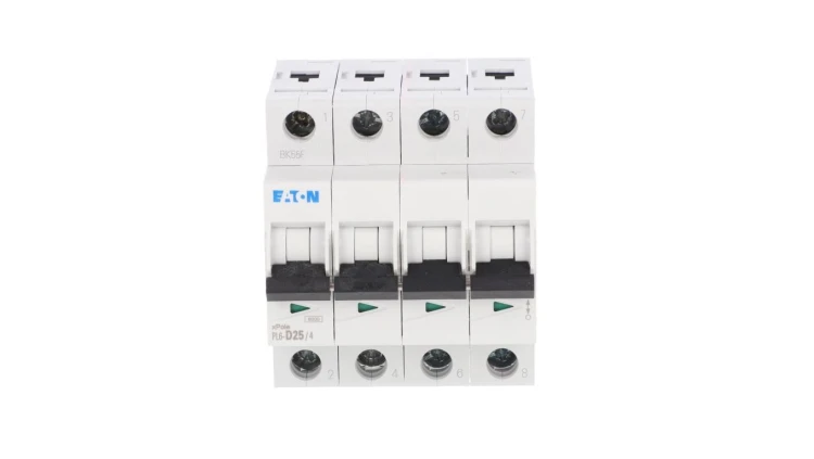 Wyłącznik nadprądowy 4P D 25A 6kA AC PL6-D25/4 166546