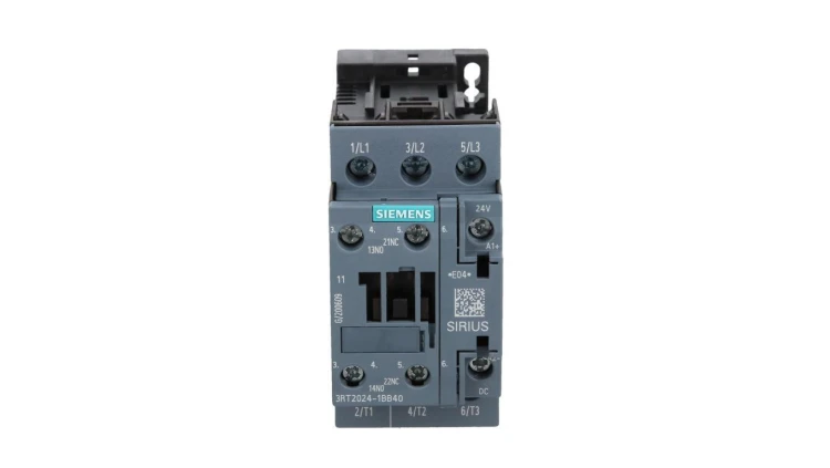 Stycznik mocy 12A 3P 24V DC 1Z 1R S0 3RT2024-1BB40