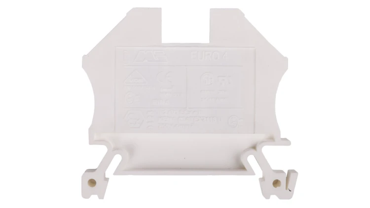 Złączka szynowa 2-przewodowa 4mm2 biała EURO 43409WT