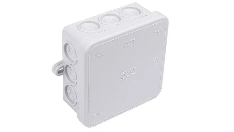 Puszka n/t odgałęźna 85x85x40 IP55 A 11 jasnoszara 2000342 /10szt./