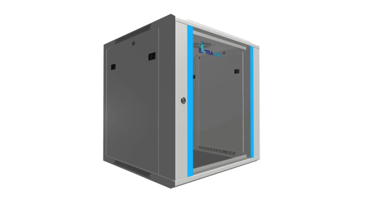 Szafa rack montowana na ścianie Extralink 12U 600x600 Szara