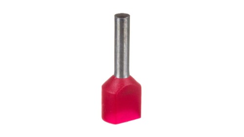 Końcówka tulejkowa izolowana HI 2X1/10 DIN E08KH-02020101201 /500 szt./