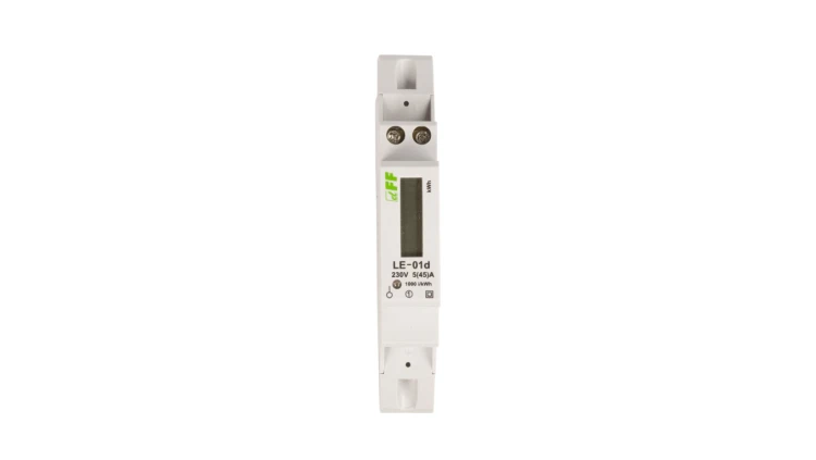 Licznik energii elektrycznej zgodność z MID 1-fazowy 5/45A 230V z wyświetlaczem LCD LE-01D