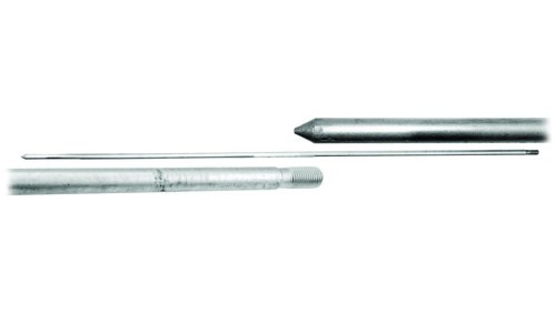 Pręt uziomowy 1,5m fi16mm skręcany OC ocynk ogniowy (zakończona grotem) R.8056